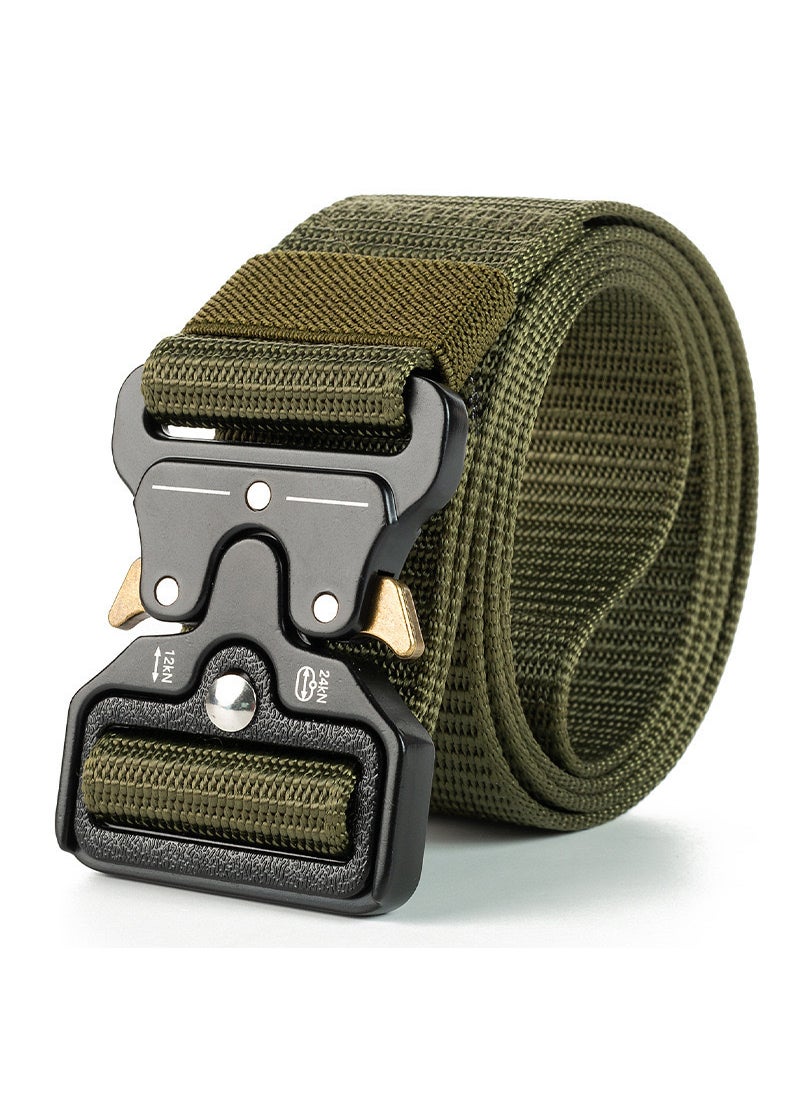 Generic Nylon Tactical Belt Automatic Buckle Men Army Green  - Image 1
