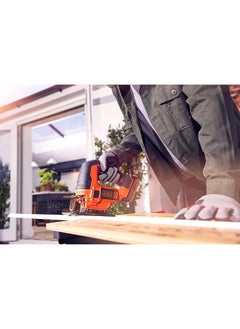BLACK+DECKER Electric Pendulum Jigsaw Variable Speed 0 2500 Rpm 3 Position Pendulum Tool Free Blade Change Fits T And U Shank Blades Efficient And Precise Orange Black Bdcjs18N Xj  - Image 5