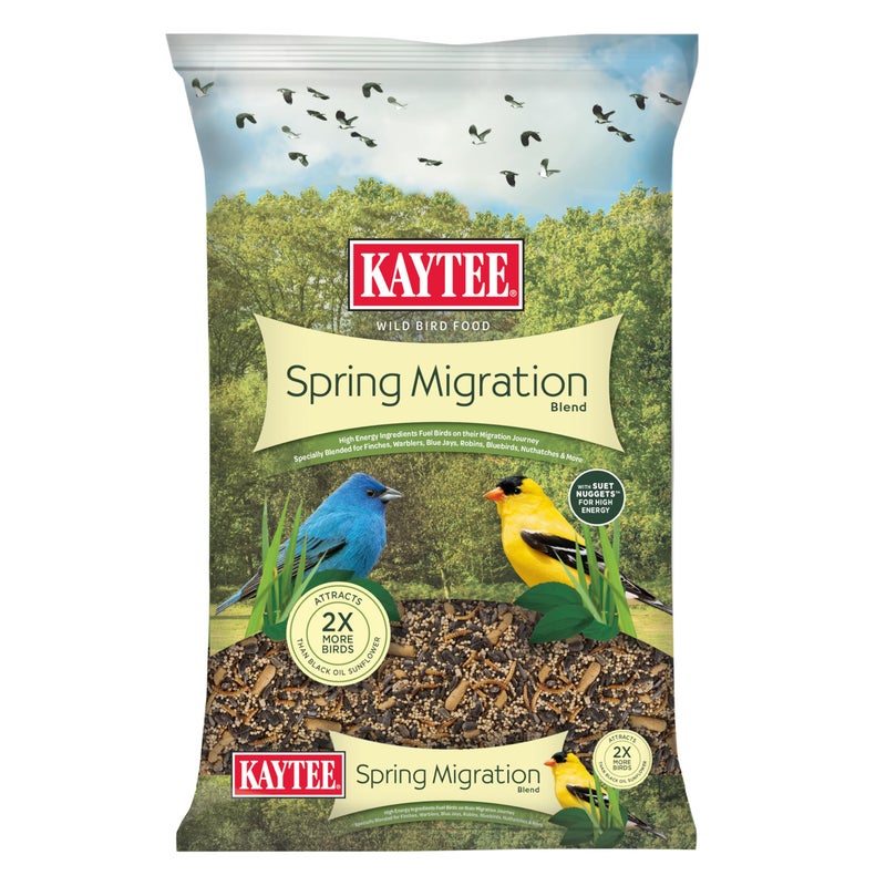 Kaytee Wild Bird Food, Spring Migration Seed Blend, 8 lb - Image 1