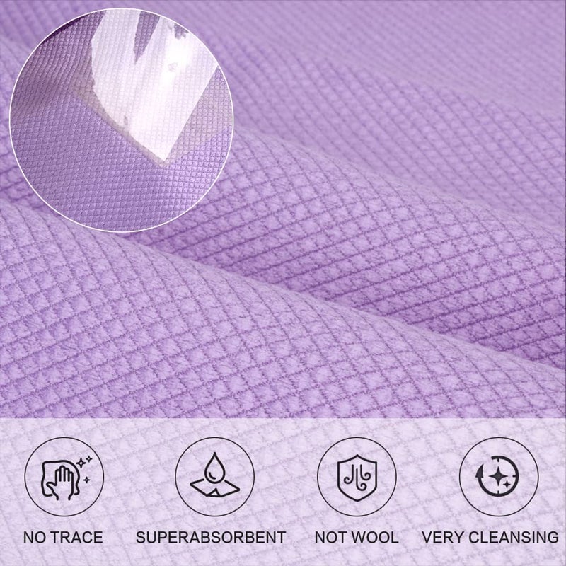 SINLAND Microfiber Glass Cleaning Cloth, 6PK, Lint Free Cleaning Cloths for Window, Car Windows, Mirrors, and Stainless Steel, Glass and Window Cleaner 16x16 Inch - Image 2