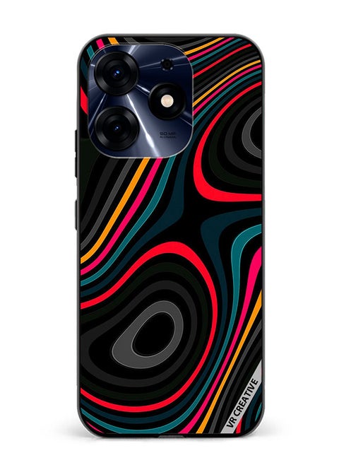 Protective Case Cover For Tecno Spark 10 Pro Abstract Design Multicolour