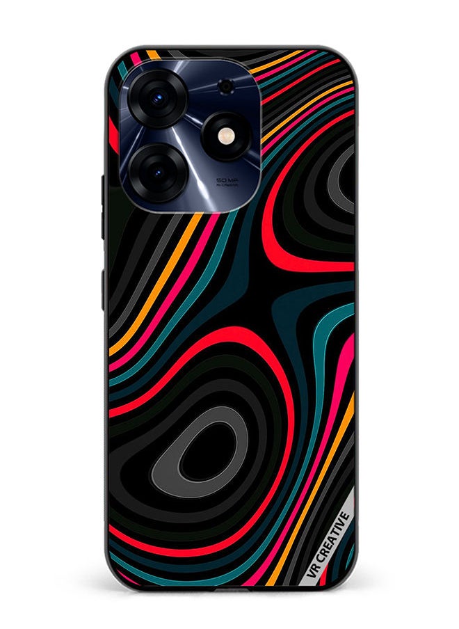 Protective Case Cover For Tecno Spark 10 Pro Abstract Design Multicolour