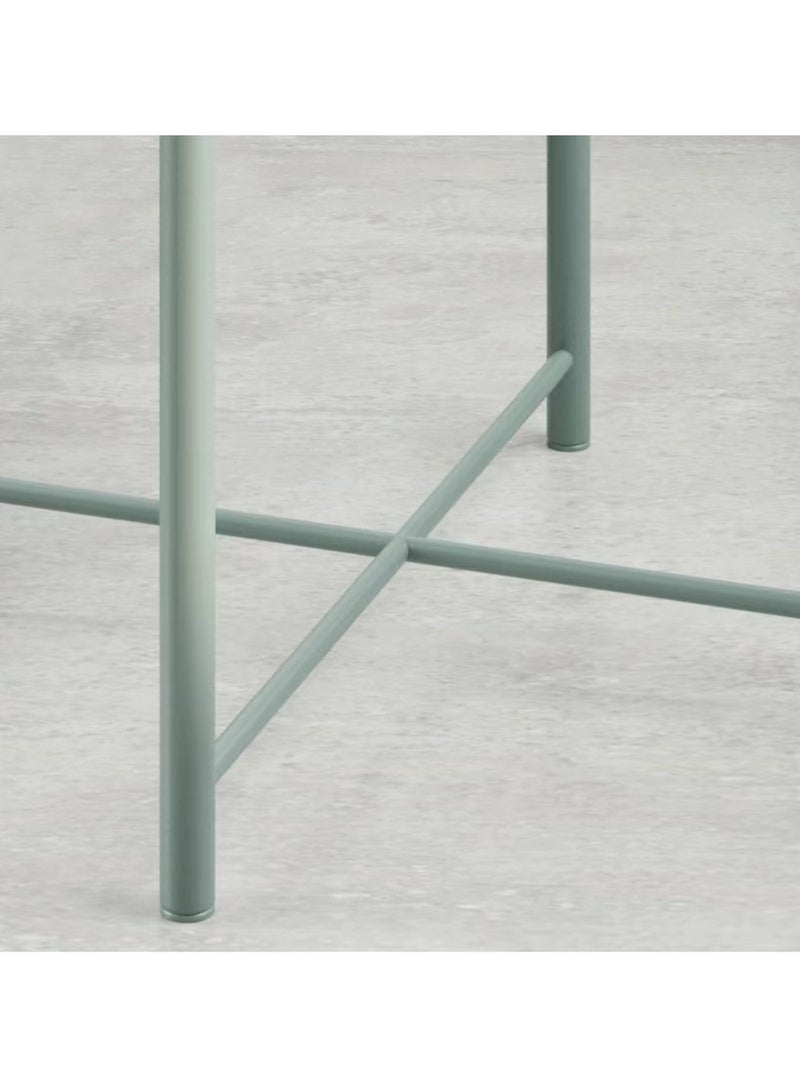 Generic Universal Round table bedside table, sofa table furniture, green 42x42x52cm  - Image 3