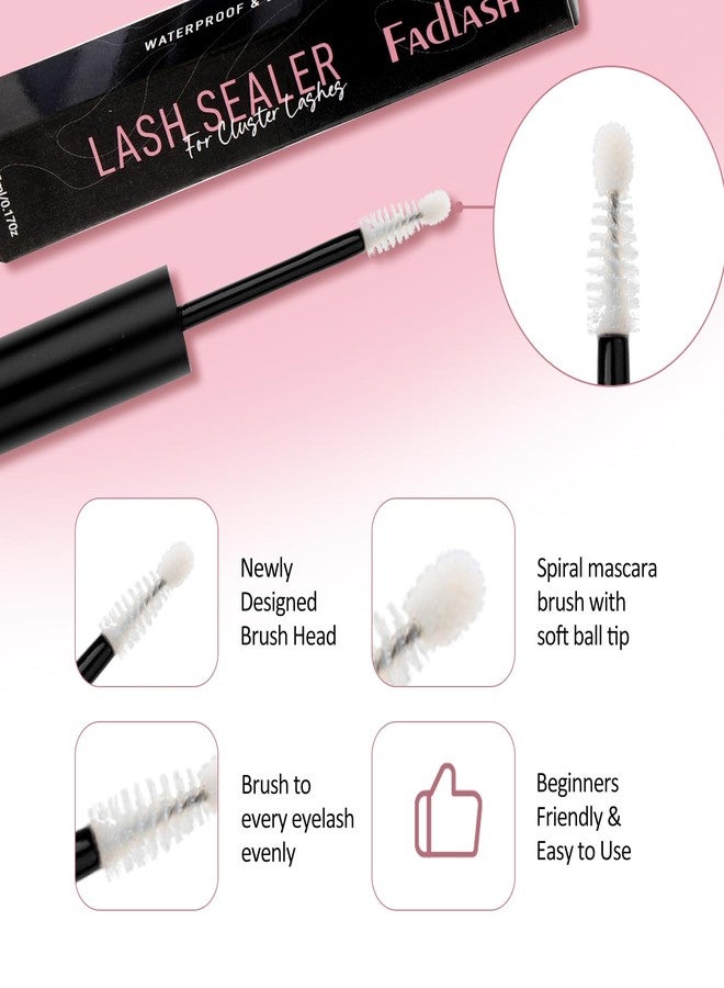 فادلاش مانع تسرب الرموش لتركيب الرموش، مانع تسرب الرموش الليلي، مانع تسرب الرموش للرموش العنقودية، مانع تسرب الرموش طويل الأمد، مانع تسرب الرموش الليلي، طلاء مانع تسرب الرموش (شفاف، 5 مل) - Image 4