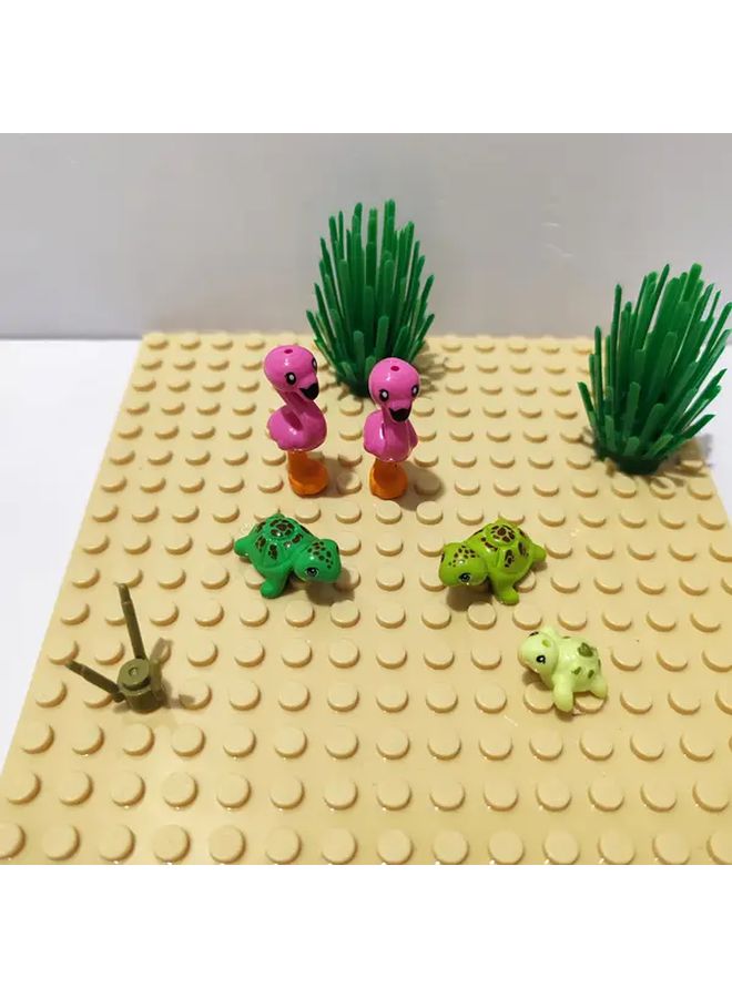 Sea Turtle Flamingo Combination 5PCS Interlocking Building Blocks ABS Plastic Construction Toys - Image 4