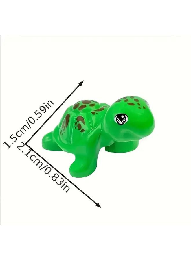 Sea Turtle Flamingo Combination 5PCS Interlocking Building Blocks ABS Plastic Construction Toys - Image 3