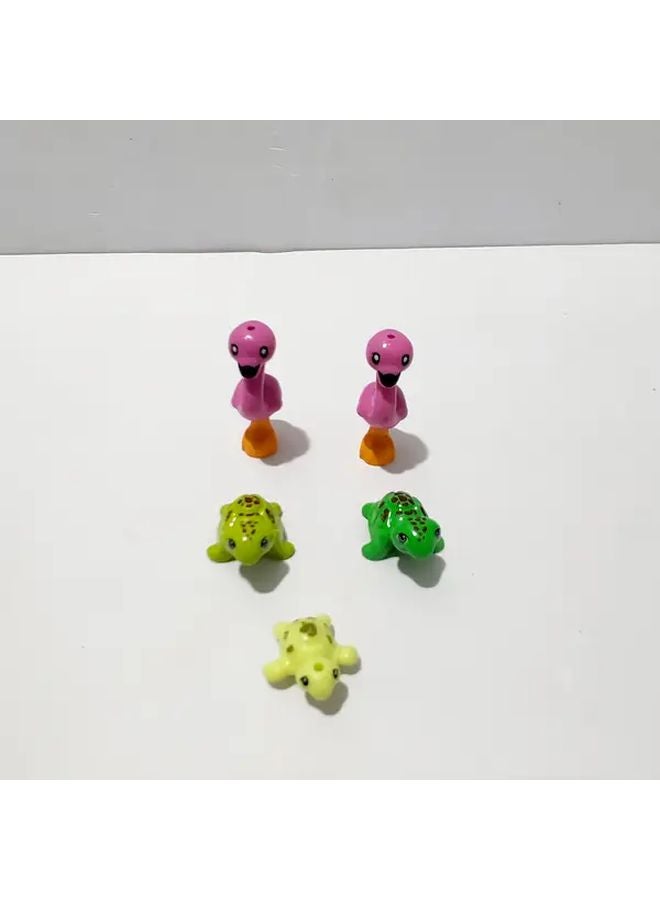 Sea Turtle Flamingo Combination 5PCS Interlocking Building Blocks ABS Plastic Construction Toys - Image 1