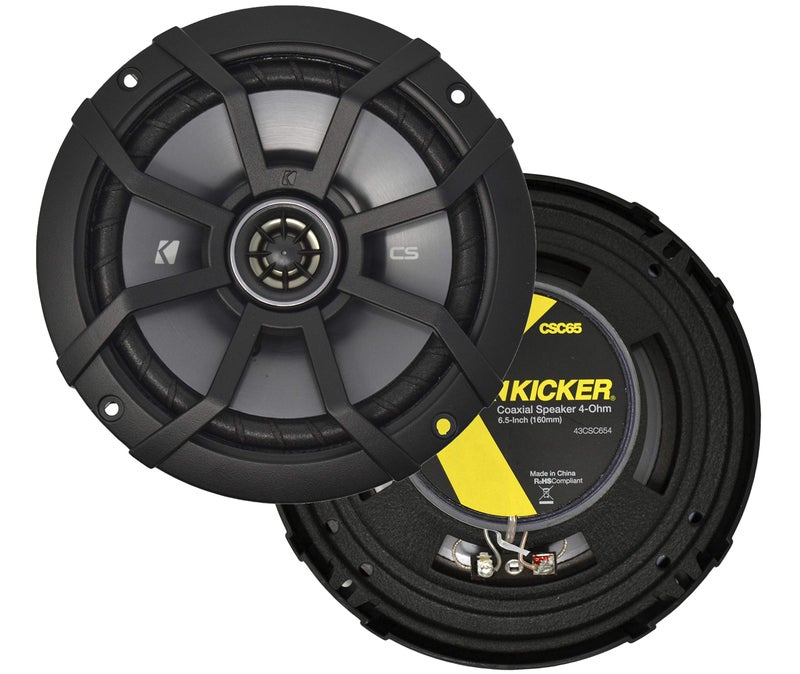 Kicker سماعة صوت سيارة KICKER CS Series CSC65 بحجم 6.5 بوصة مع مضخمات (2 زوج) - Image 2