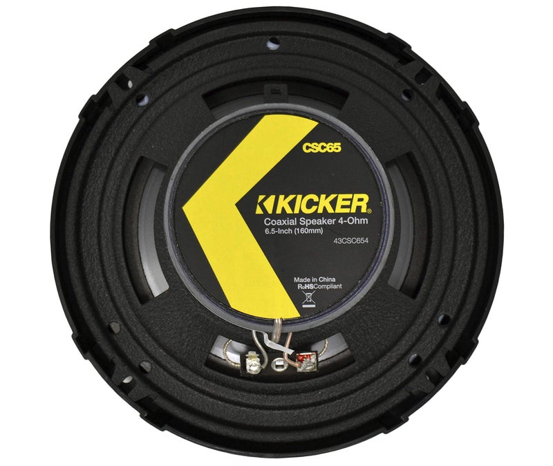 Kicker سماعة صوت سيارة KICKER CS Series CSC65 بحجم 6.5 بوصة مع مضخمات (2 زوج) - Image 4