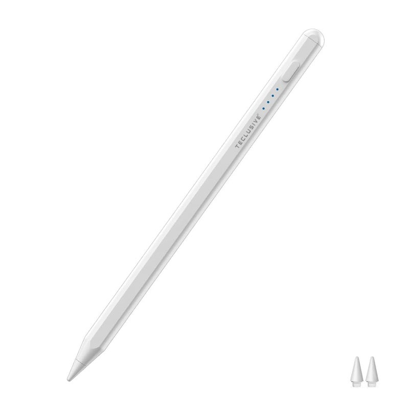 T TECLUSIVE Smart Stylus Pen Compatible for Android Tablet Galaxy Realme One Plus/iPhone 16 15 14 13 Smartphone | Pointed Tip Stylus | NO Palm Rejection Remove Tempered Glass for Working - Image 1