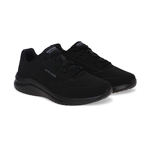 Skechers Mens Ultra Flex 2.0 Casual Shoes Vegan Air-Cooled Memory Foam Insole and Lightweight Midsole Black - 7 UK (232209) - Image 3