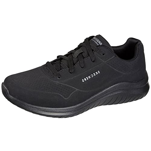 Skechers Mens Ultra Flex 2.0 Casual Shoes Vegan Air-Cooled Memory Foam Insole and Lightweight Midsole Black - 7 UK (232209) - Image 1