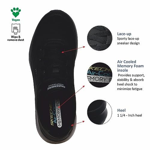 Skechers Mens Ultra Flex 2.0 Casual Shoes Vegan Air-Cooled Memory Foam Insole and Lightweight Midsole Black - 7 UK (232209) - Image 5