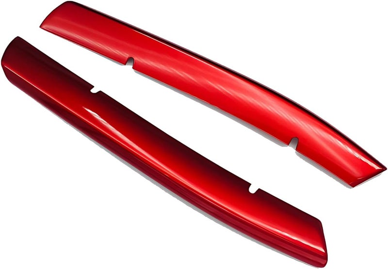 Generic Car Body Exterior Accessories, Red 2 Pcs Grille Inserts for Cx5, Front Bumper Lower Center Trim, Decorative Strips, Abs for Cx-5 Kf 2017-2019 - Image 1