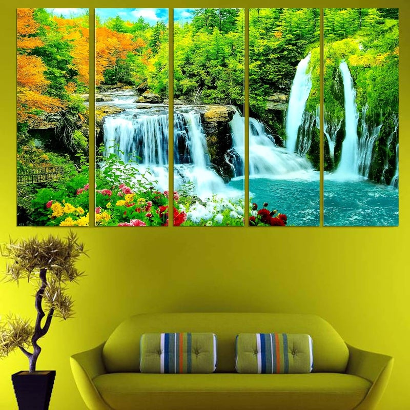 PARI ARTS لوحة فنية متعددة الإطارات لشلال من PARI ARTS - Image 1