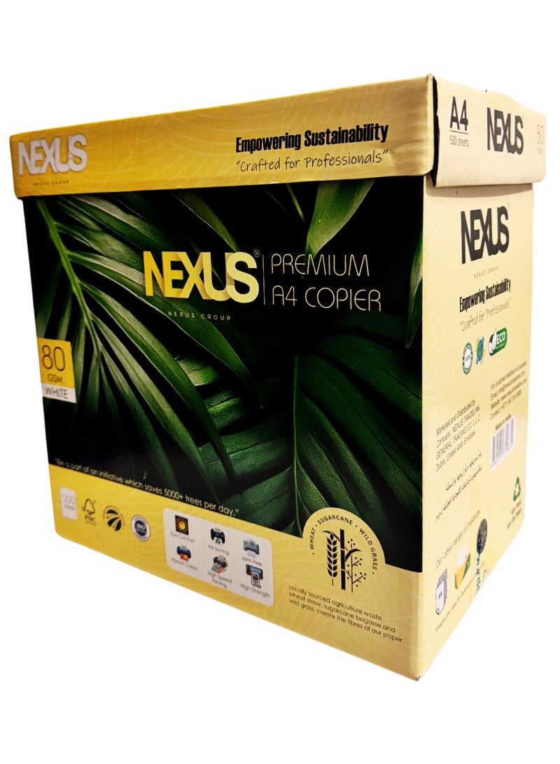 NEXUS Ecofriendly Nexus Premium A4 Copier Box | 5 Ream x 500 Sheets | 80 GSM - An Agro Based Paper - Image 5