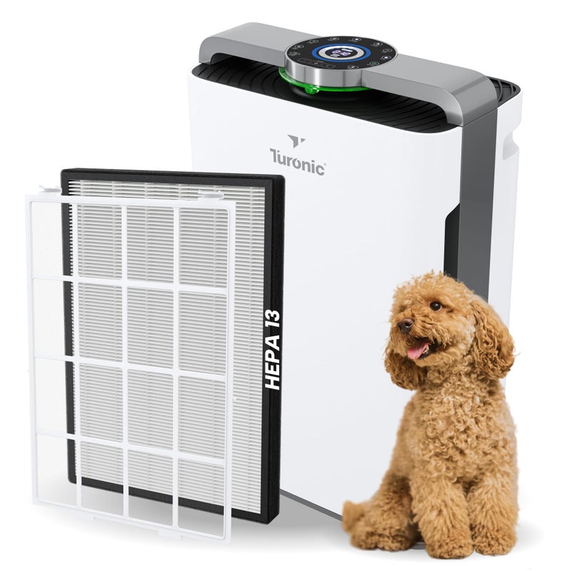 منقي الهواء ورطوبة تورونيك PH950 كومبو حتى 4200 قدم مربع غرفة كبيرة منقي الهواء للمنزل فلتر HEPA 13 حقيقي لشعر الحيوانات الأليفة والروائح وحبوب اللقاح والدخان في المكتب وغرفة النوم وغرفة المعيشة والقبو