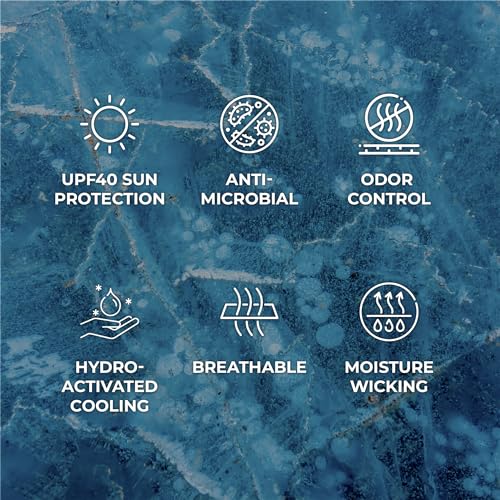SHAKEitCOOL Original Cooling Towel – Be Cool in Style - Heat Relief, Soft, Lightweight, Sun Protection, Easy Clean - Perfect for Biking, Running, Yoga, Gym, Gardening - Aurora - Image 4