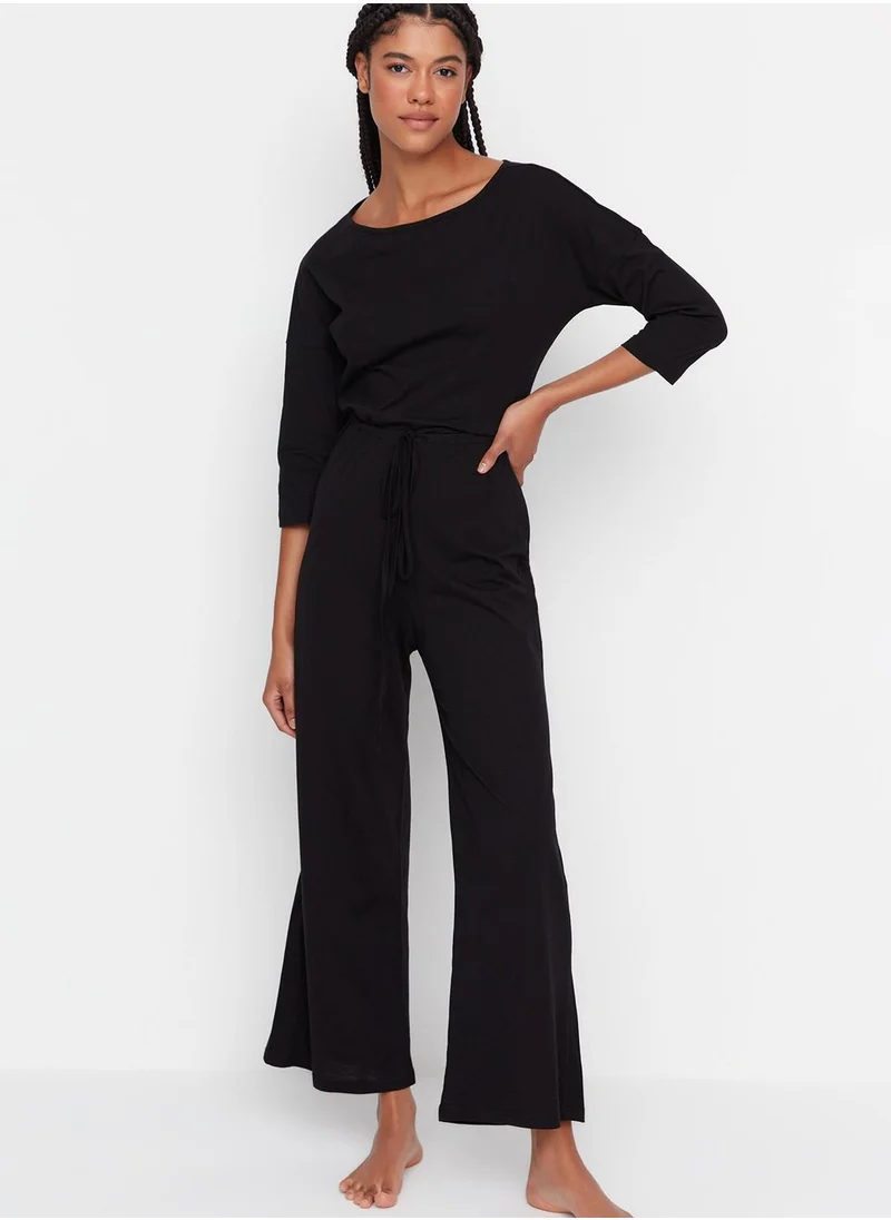 trendyol Crew Neck Knitted Jumpsuit