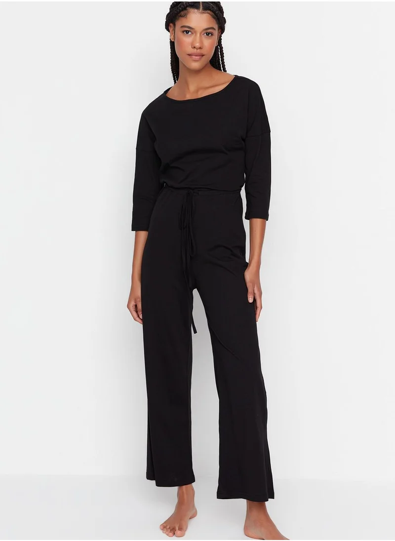 trendyol Crew Neck Knitted Jumpsuit