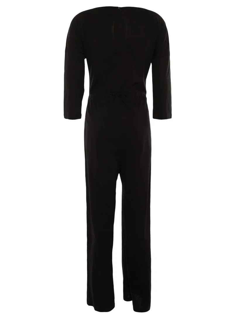 trendyol Crew Neck Knitted Jumpsuit