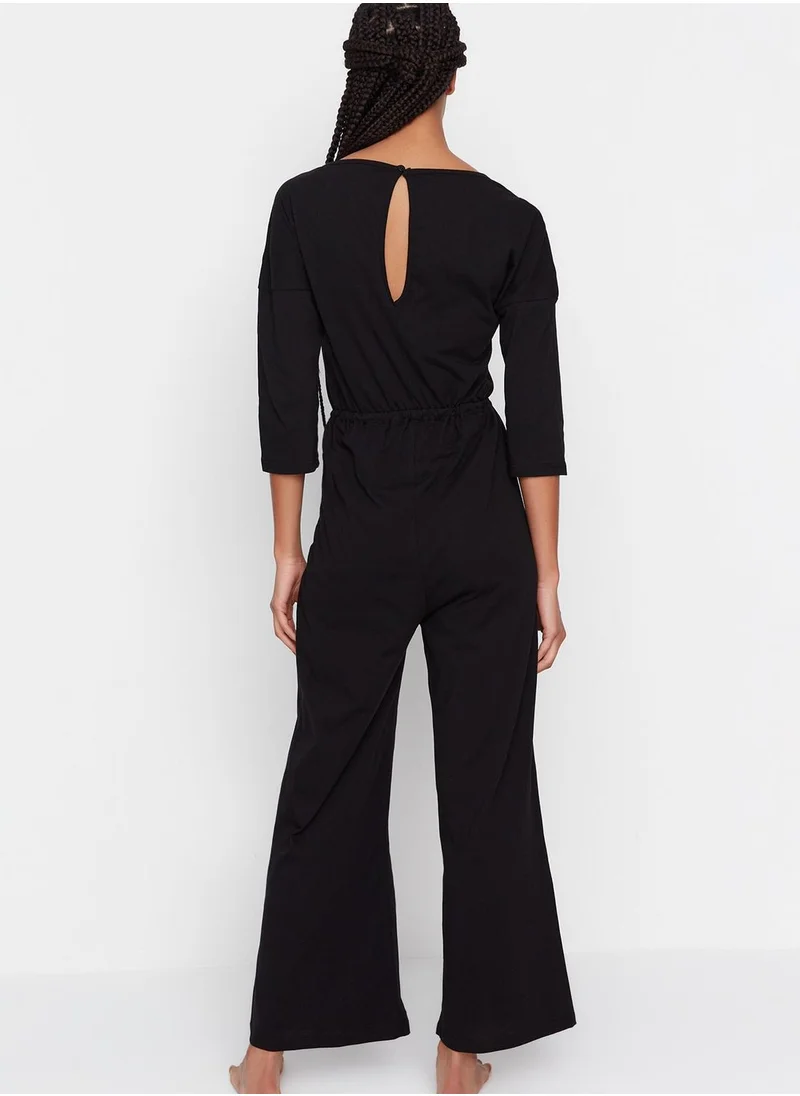 trendyol Crew Neck Knitted Jumpsuit