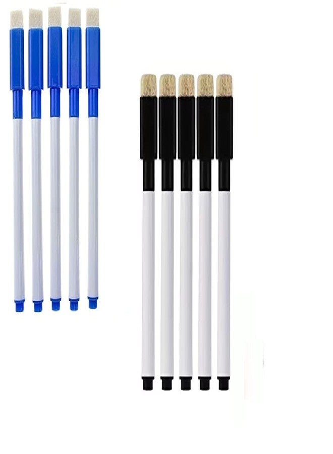 KRAFTMASTERS Set Of 10 Black And Blue Magnetic Whiteboard Pen Erasable Marker Office School Stationery Supplies - Image 2