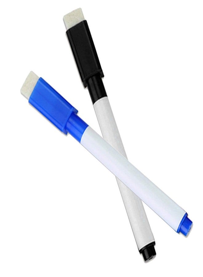 KRAFTMASTERS Set Of 10 Black And Blue Magnetic Whiteboard Pen Erasable Marker Office School Stationery Supplies - Image 5
