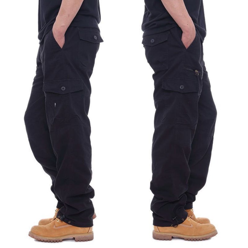 Workwear trousers mens loose camouflage mens plus fat plus size fat fashion casual youth casual pants wholesale Military green - Image 5
