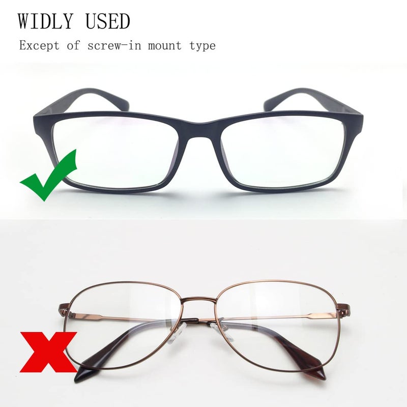 Festful Eyeglass Nose Pads 20 Pairs Of Silicone Nose Pads For Glasses Anti-Slip Soft Nose Pads For Plastic Frames (Clear/2Mm) - Image 5