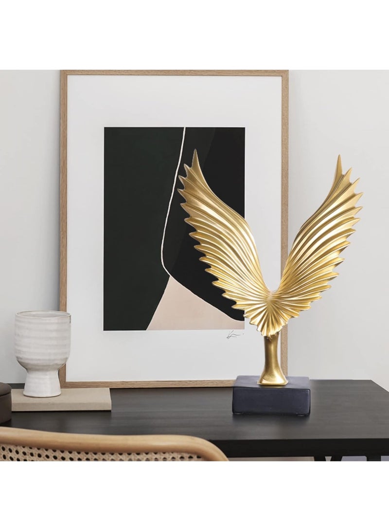 YelaJoy Spreads its Wings Ornaments Eagle Figurine Office Desk Decoration Crafts Living Room Statues Opening Gift (Gold) - Image 5