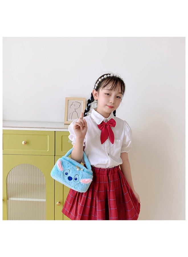 STITCH 8-inch Stitch blue portable plush cosmetic bag  - Image 4