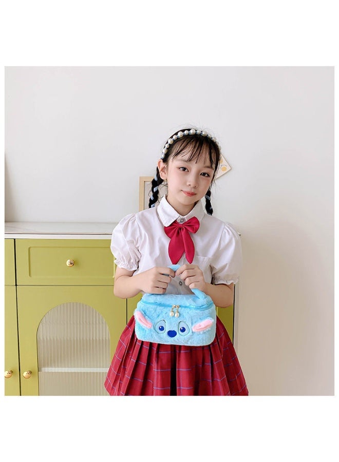 STITCH 8-inch Stitch blue portable plush cosmetic bag  - Image 3
