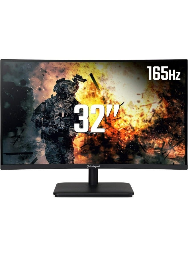Aopen Acer AOpen 32HC5QR Pbiipx - 32 inch Full HD Curved Monitor, VA Panel, FreeSync, 165Hz, 5ms, DP, HDMI - Image 1