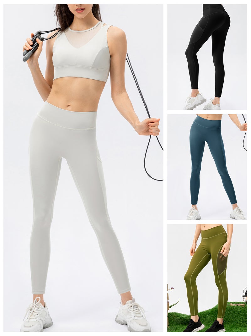 Women Sports Leggings with Pocket Tight Sportwear for Yoga Running Workout - Image 2