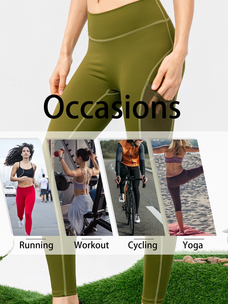 Women Sports Leggings with Pocket Tight Sportwear for Yoga Running Workout - Image 4