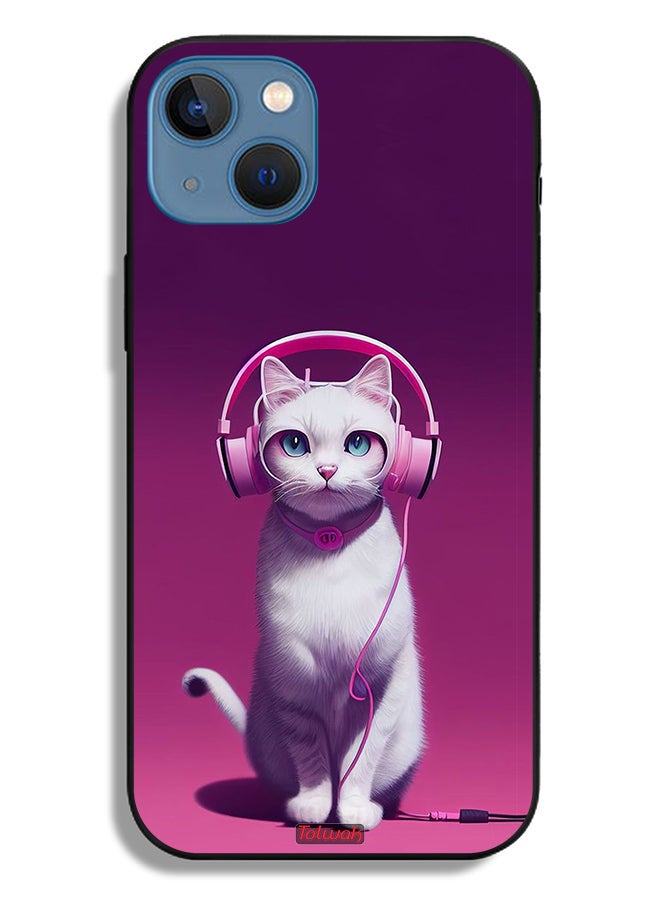 Tolwak Apple iPhone 13 Protective Case Cute Kitten - Image 2