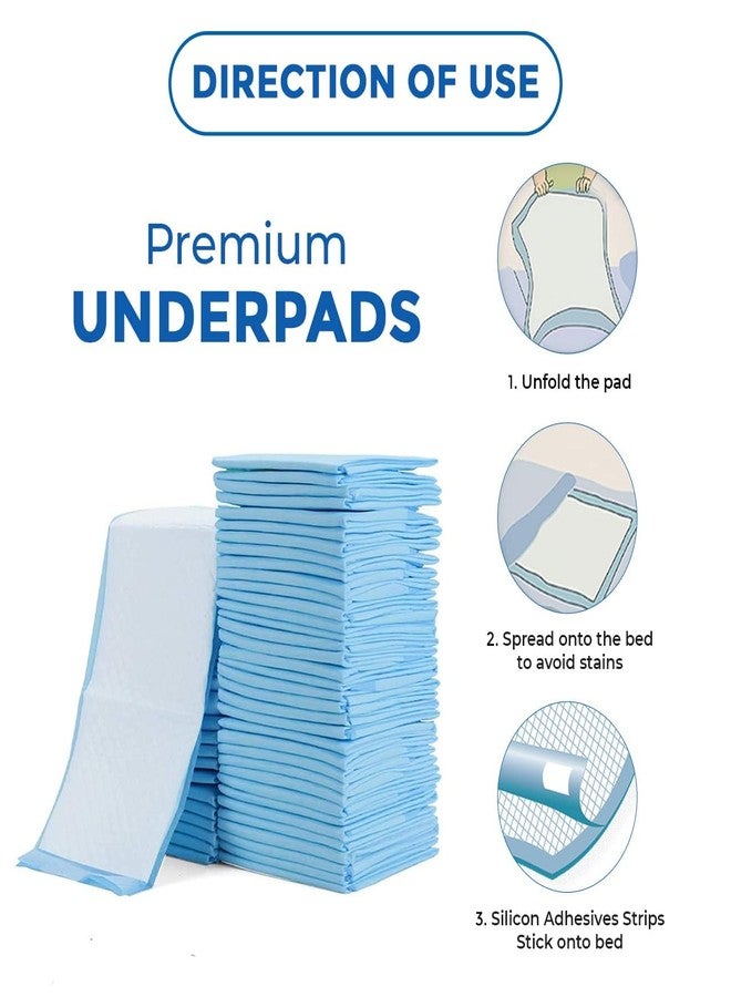 C-Cure Premium Disposable Underpad | Large 60 x 90 cm | High Absorbency Bed Protector Mat | Super Soft Incontinence Under Sheet | Count 10 | Molly Sheet for Bedridden Patient Care - Image 5