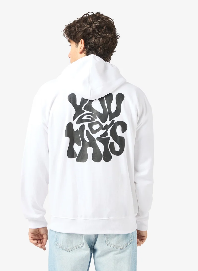 Seventy Five Graphic Print Hoodie