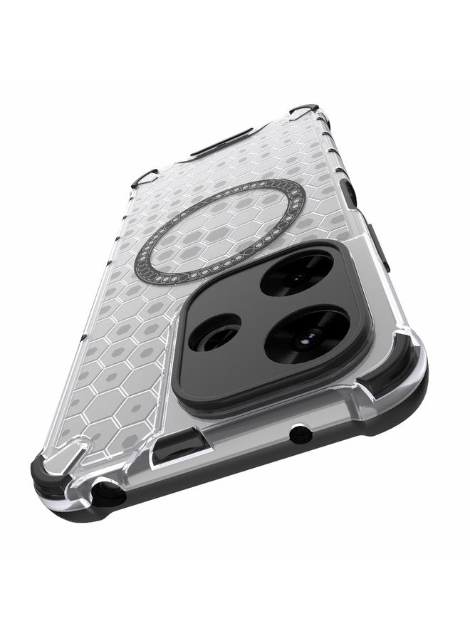 S-TOP Case For Redmi 13 4G Global Honeycomb Magnetic Ring Shockproof Phone Case - Image 4