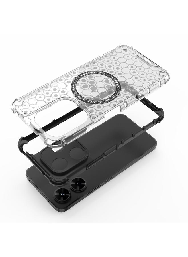 S-TOP Case For Redmi 13 4G Global Honeycomb Magnetic Ring Shockproof Phone Case - Image 5
