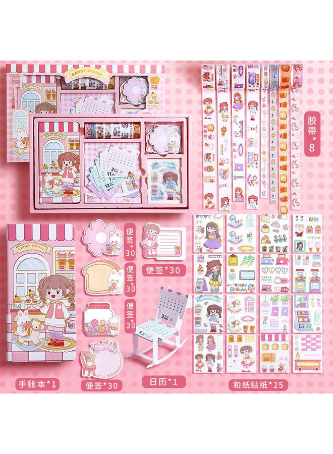 Bluejw Net Red Hand Ledger Box Cartoon Hand Ledger Complete Set Of Hand Ledger Children Primary School Birthday Suit - Image 1