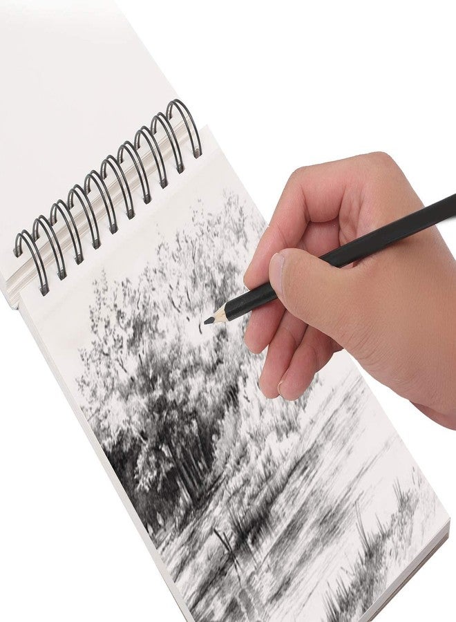 Askprints A5 (5.8 x 8.3 inc) Size 100 Pages, 50 Sheets (120gsm), Girl Wiro Bound Artist Sketch Pad, Durable Acid Free Drawing Paper for Painting, Sketching or Doodling, Best Gifts for Kids, White - Image 2
