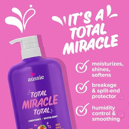 Aussie Total Miracle 7 Benefits Hair Conditioner for Damaged Hair, for All Hair Types, Paraben-Free, 30.4 fl oz, 4-pack - Image 3