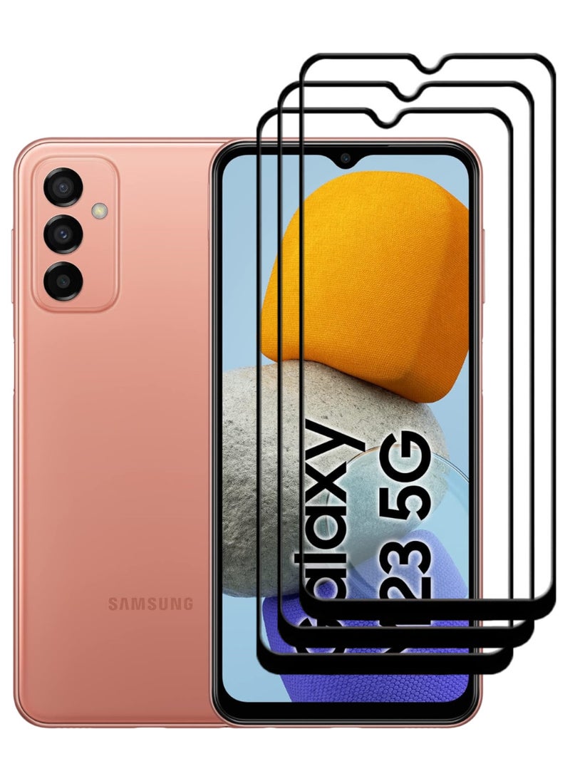 ACLIX 3 Pieces Antistatic ESD Dustproof Premium Quality High Definition Tempered Glass Screen Protector Designed For Samsung Galaxy M23 - Image 1