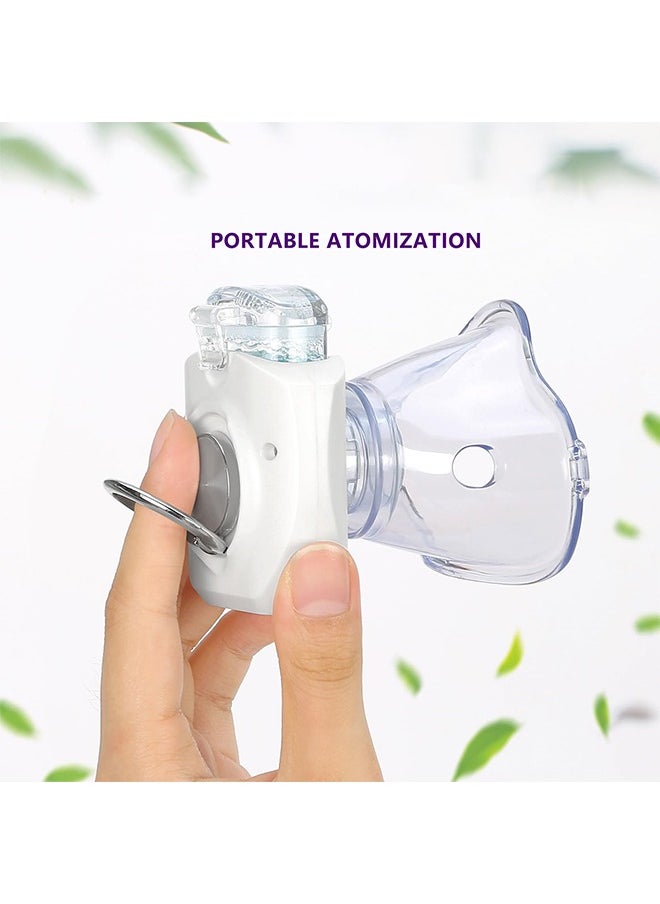 DUKASOU - Portable Nebulizer for Adults, Handheld Nebulizer for Kids, Portable Nebulizer Machine, with 2 Masks & Mouthpiece, Automatic Cleaning, for Home, Car, Outdoor - Image 1