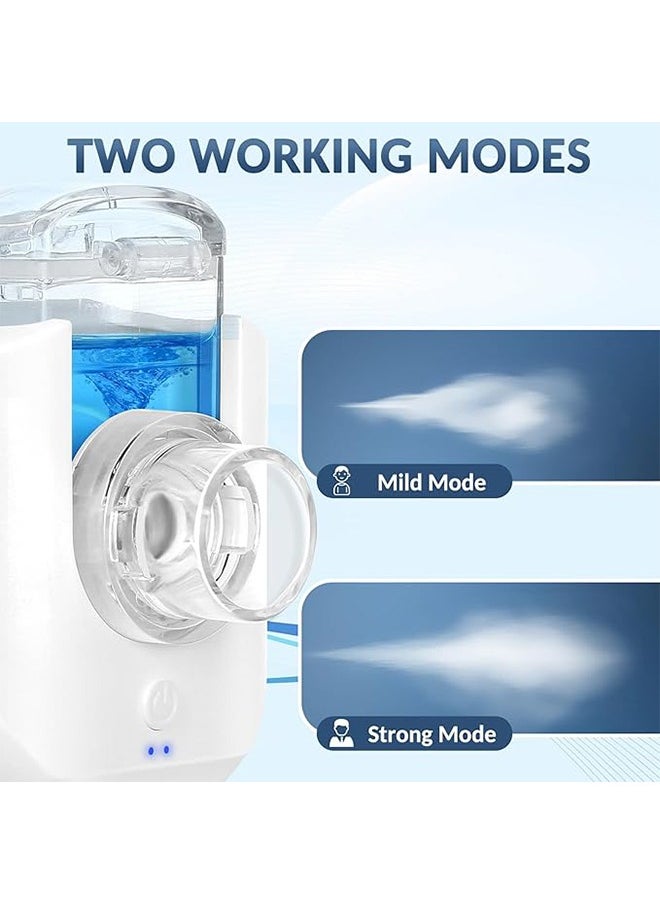 DUKASOU - Portable Nebulizer for Adults, Handheld Nebulizer for Kids, Portable Nebulizer Machine, with 2 Masks & Mouthpiece, Automatic Cleaning, for Home, Car, Outdoor - Image 1