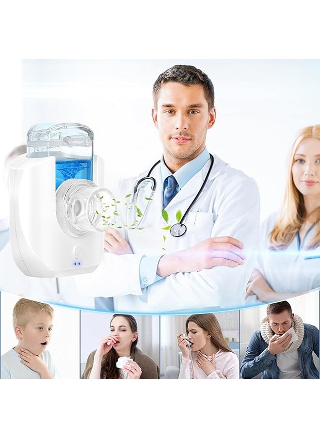 DUKASOU - Portable Nebulizer for Adults, Handheld Nebulizer for Kids, Portable Nebulizer Machine, with 2 Masks & Mouthpiece, Automatic Cleaning, for Home, Car, Outdoor - Image 1