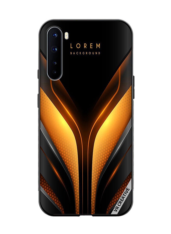 VR CREATIVE Protective Case Cover For OnePlus Nord Lorem Background Design Multicolour - Image 1