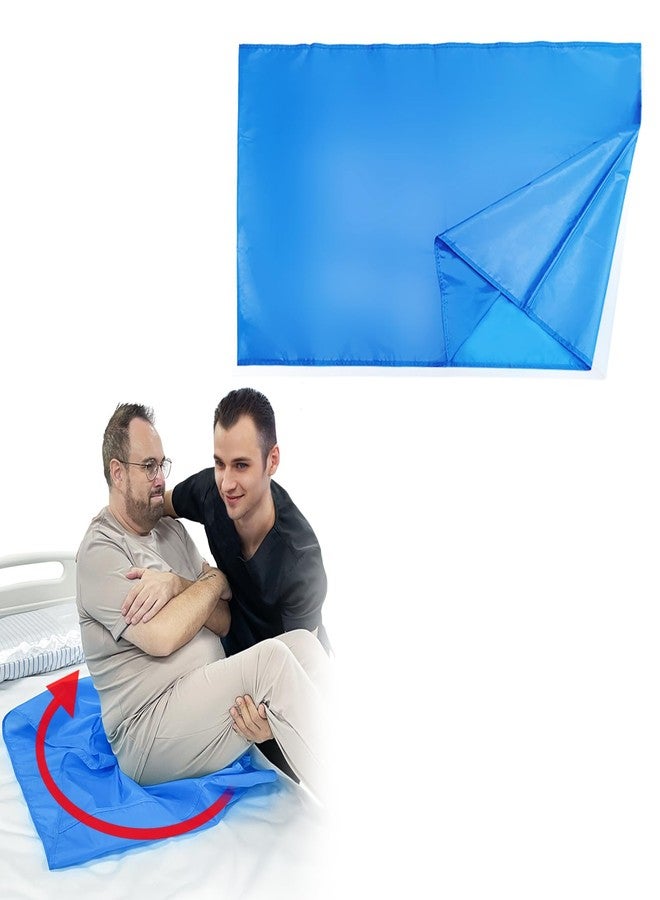 EHUCONELDEX Tubular Slide Sheet for Moving Patient,Sliding Draw Sheets to Assist Transferring Elderly or Bedridden,Used for Cars, Wheelchairs,Hospital Bed, Home Care(Dark Blue, 27.5"x47.2") - Image 1